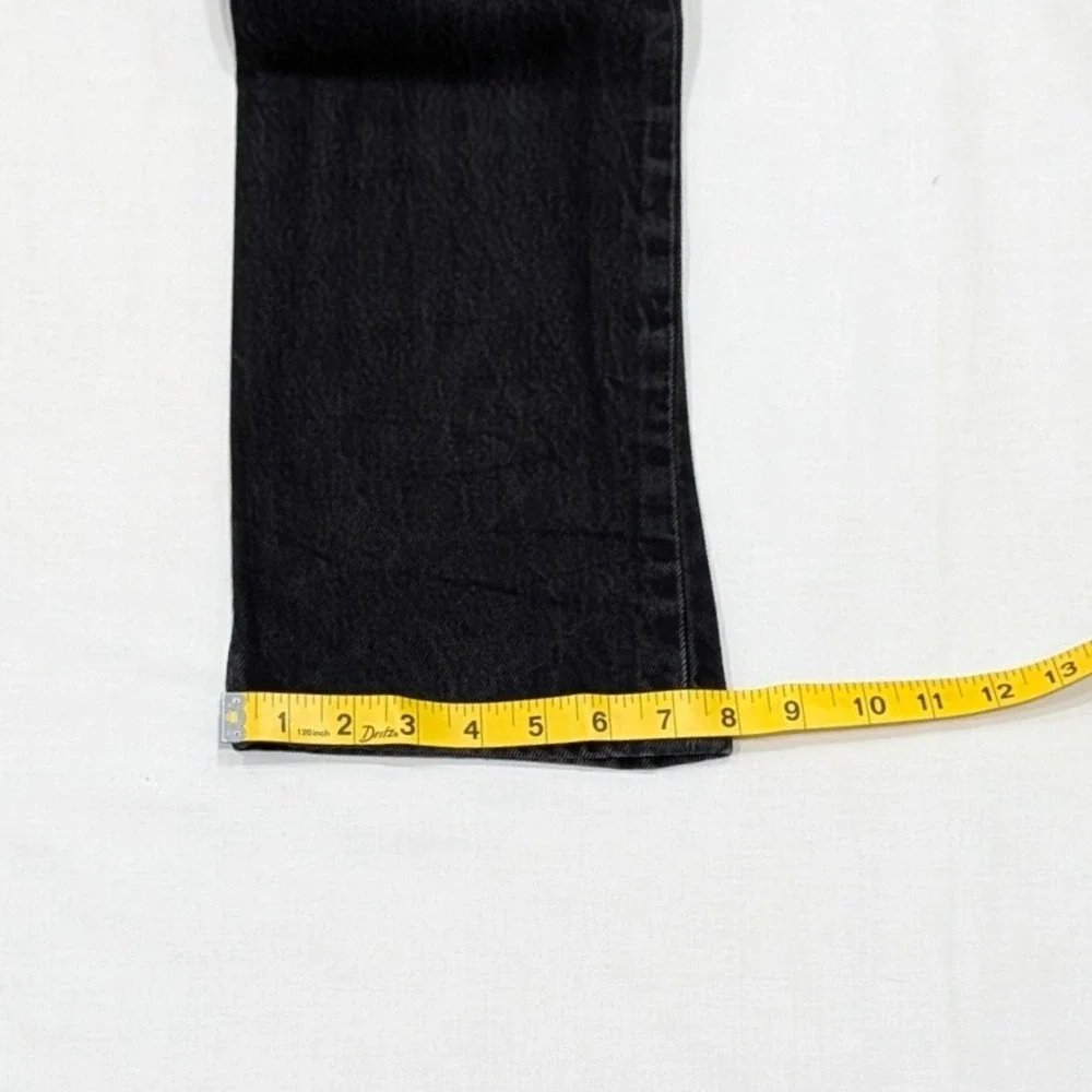 Levi's 501 Original Fit Straight Leg Black Denim Jeans Mens 30x32 Button Fly